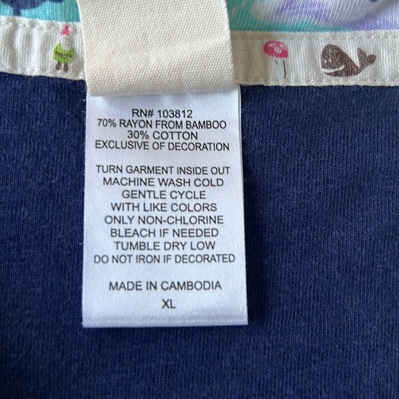 Munki Munki‎ European Travel Print Short Sleeve Front Button Down PJ Pajama Top - Picture 7 of 9